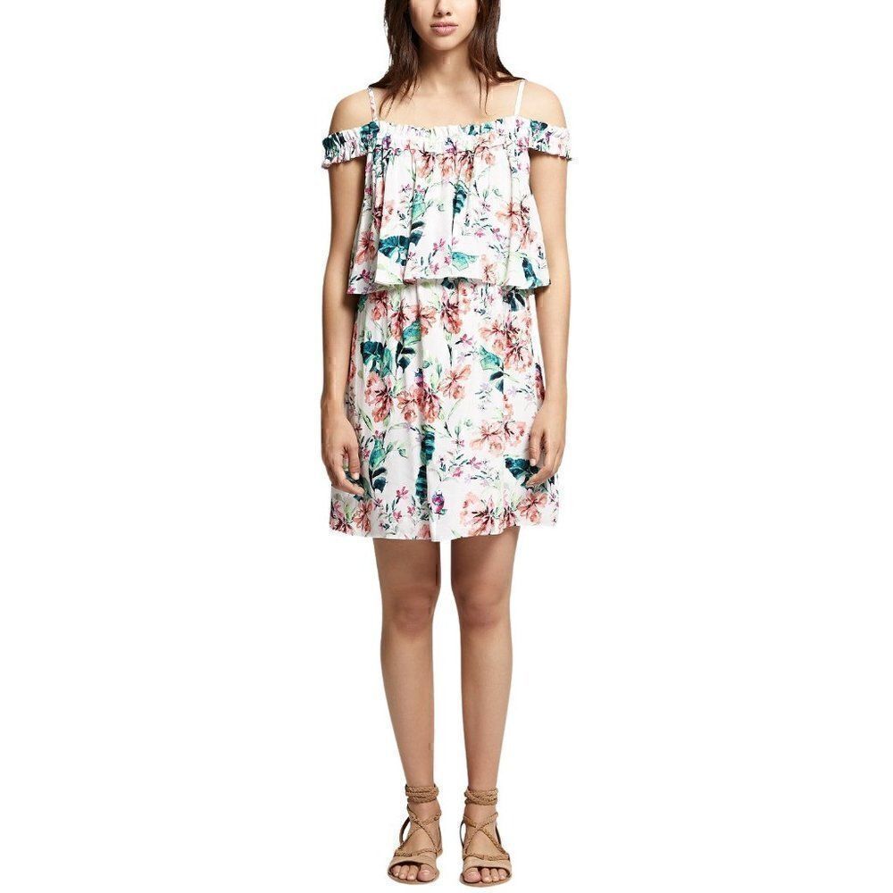 Sanctuary NEW Adjustable Cold-Shoulder Short Dress